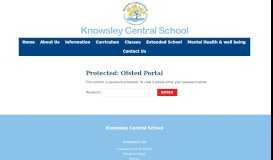 
							         Ofsted Portal – Knowsley Central School								  
							    