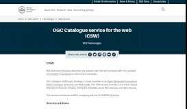 
							         OGC Catalogue Service for the Web (CSW) — UK geology datasets ...								  
							    