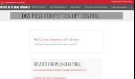 
							         OGS Post-Completion OPT Central | Office of Global Services								  
							    