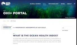 
							         OHI+ Portal : Ocean Health Index								  
							    