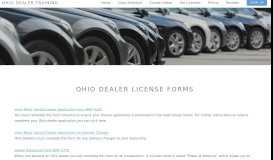 
							         Ohio Dealer License Forms - Ohio Dealer Training								  
							    
