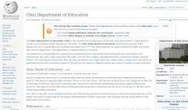 
							         Ohio Department of Education - Wikipedia								  
							    