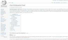 
							         Ohio Graduation Test - Wikipedia								  
							    