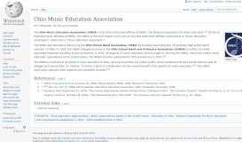 
							         Ohio Music Education Association - Wikipedia								  
							    