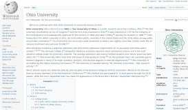 
							         Ohio University - Wikipedia								  
							    