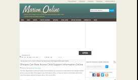 
							         Ohioans Can Now Access Child Support Information Online - Marion ...								  
							    