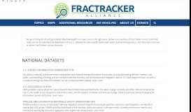 
							         Oil and Gas Data Downloads Online and on FracTracker.org								  
							    