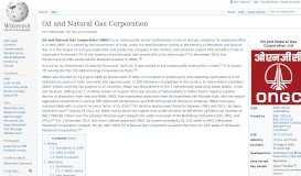 
							         Oil and Natural Gas Corporation - Wikipedia								  
							    