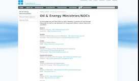 
							         Oil & Energy Ministries/NOCs - OPEC								  
							    