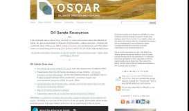 
							         Oil Sands Resources - Oil Sands Question and Response (OSQAR ...								  
							    