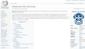 
							         Oklahoma City University - Wikipedia								  
							    