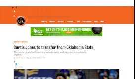 
							         Oklahoma State basketball: Senior Curtis Jones to transfer - Cowboys ...								  
							    