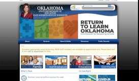 
							         Oklahoma State Department of Education |								  
							    