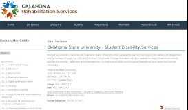 
							         Oklahoma State University - Student Disability Services | Oklahoma ...								  
							    