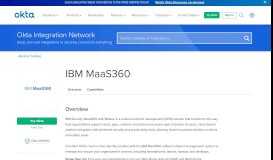 
							         Okta + IBM MaaS360 | Okta								  
							    