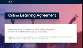 
							         OLA Online Learning Agreement								  
							    
