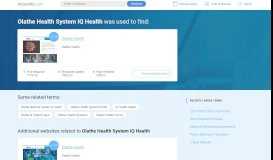 
							         Olathe Health System IQ Health at top.accessify.com								  
							    