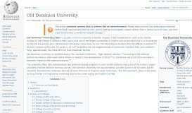 
							         Old Dominion University - Wikipedia								  
							    