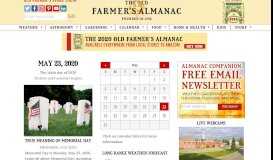 
							         Old Farmer's Almanac - Weather, Gardening, Full Moon, Best ...								  
							    