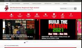 
							         Old Rochester Regional High School / Homepage								  
							    