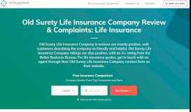 
							         Old Surety Life Insurance Company Medicare Review & Complaints								  
							    