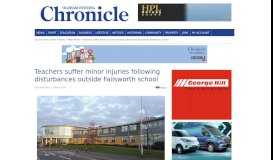 
							         Oldham News | Main News | Teachers suffer minor injuries following ...								  
							    