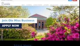 
							         Ole Miss Business | University of Mississippi								  
							    