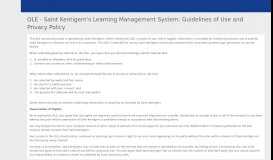 
							         OLE - Saint Kentigern's Learning Management System								  
							    