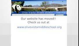 
							         Olive Vista Middle School: Home Page								  
							    