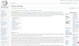 
							         Olivet College - Wikipedia								  
							    