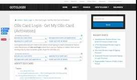 
							         ollo card login- Get my ollo Card {Activation} – GotoLogin								  
							    