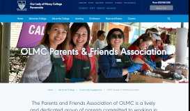 
							         OLMC Parents and Friends Association								  
							    