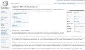 
							         Olympia-Morata-Gymnasium – Wikipedia								  
							    
