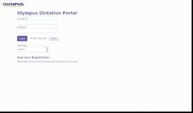 
							         Olympus Dictation Portal								  
							    
