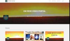 
							         Om Reiki Healing and Meditation Portal								  
							    