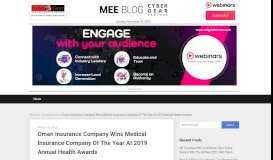 
							         Oman Insurance Company Wins Medical Insurance Company Of The ...								  
							    