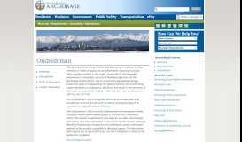 
							         Ombudsman - Municipality of Anchorage								  
							    