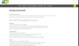 
							         ombudsman - PIBT								  
							    