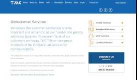 
							         Ombudsman Services - TMC Telecom Ltd								  
							    