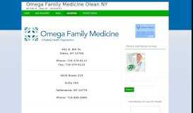 
							         Omega Family Medicine 401 N 8th St Olean, NY								  
							    