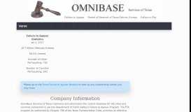 
							         OmniBase Services of Texas								  
							    