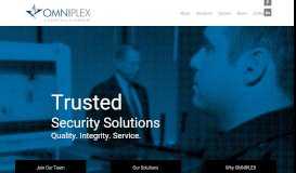 
							         OMNIPLEX World Services Corporation								  
							    