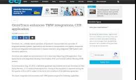 
							         OmniTracs enhances TMW integrations, CER application								  
							    
