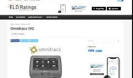 
							         Omnitracs IVG - ELD Ratings								  
							    