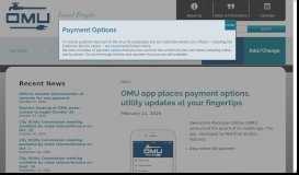 
							         OMU app places payment options, utility updates at your fingertips ...								  
							    