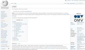 
							         OMV - Wikipedia								  
							    