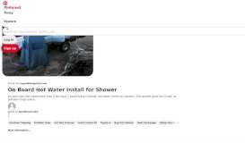 
							         On Board Hot Water Install for Shower - Expedition Portal | ROAD ...								  
							    