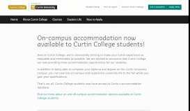 
							         On-campus accommodation now available to Curtin College students ...								  
							    