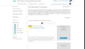 
							         On Demand E-Learning - Learning By Type - Cisco Learning Network ...								  
							    