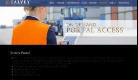 
							         On-Demand Portal Access | Falvey Cargo Underwriting								  
							    